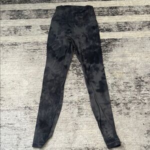 lululemon athletica Black Tie-Dye Leggings